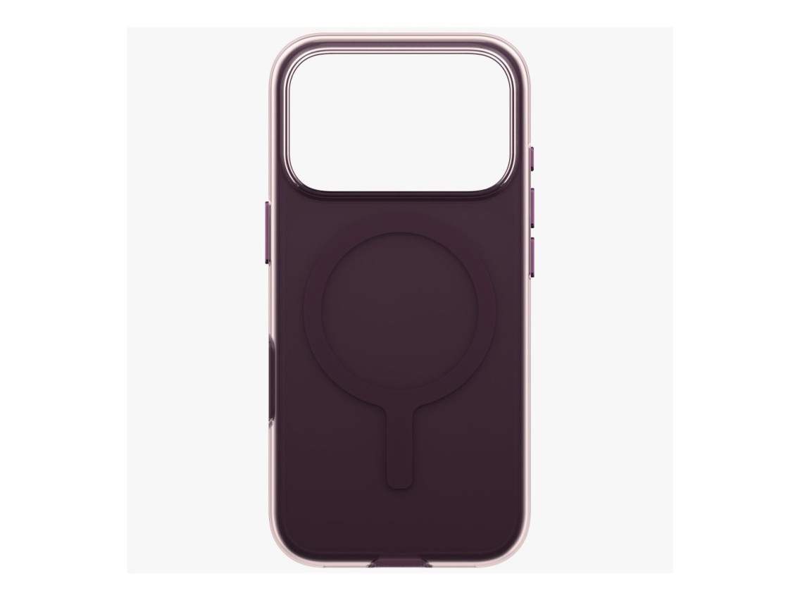 Capa ecológica Uniq Clario Magclick Charging para iPhone 18 Pro/17 Pro - roxa