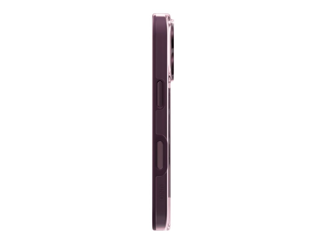 Capa ecológica Uniq Clario Magclick Charging para iPhone 18 Pro/17 Pro - roxa