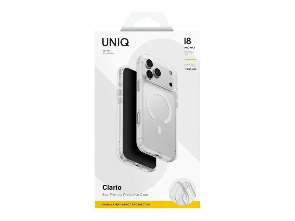 Uniq Clario Magclick Charging Case for iPhone 18 Pro Max / 17 Pro Max - Transparent