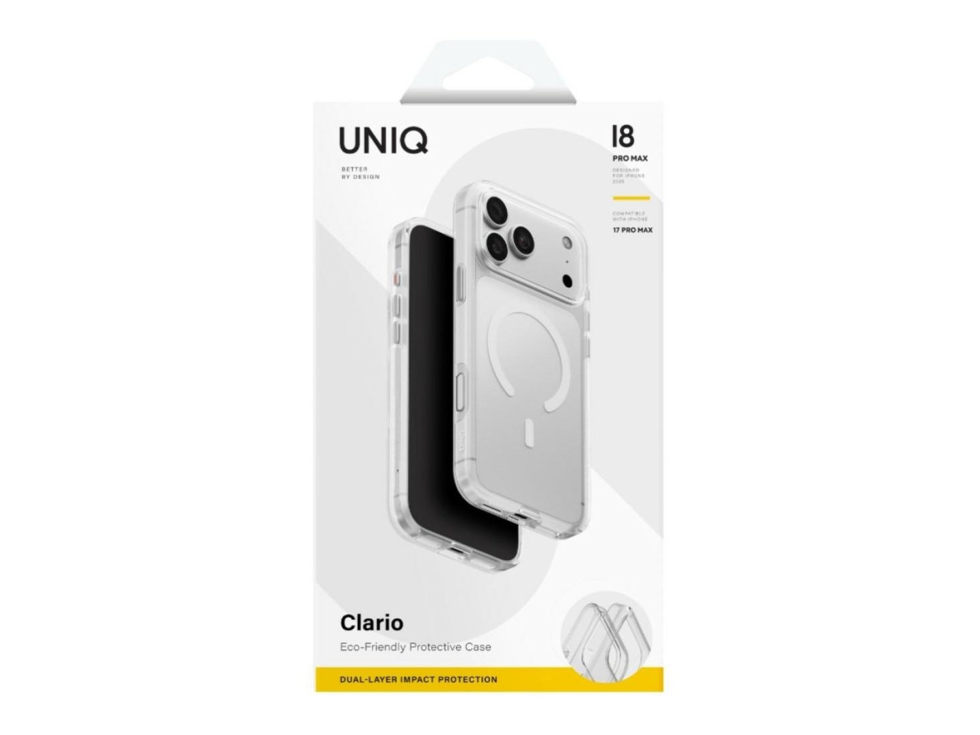 Uniq Clario Magclick Charging Case for iPhone 18 Pro Max / 17 Pro Max - Transparent