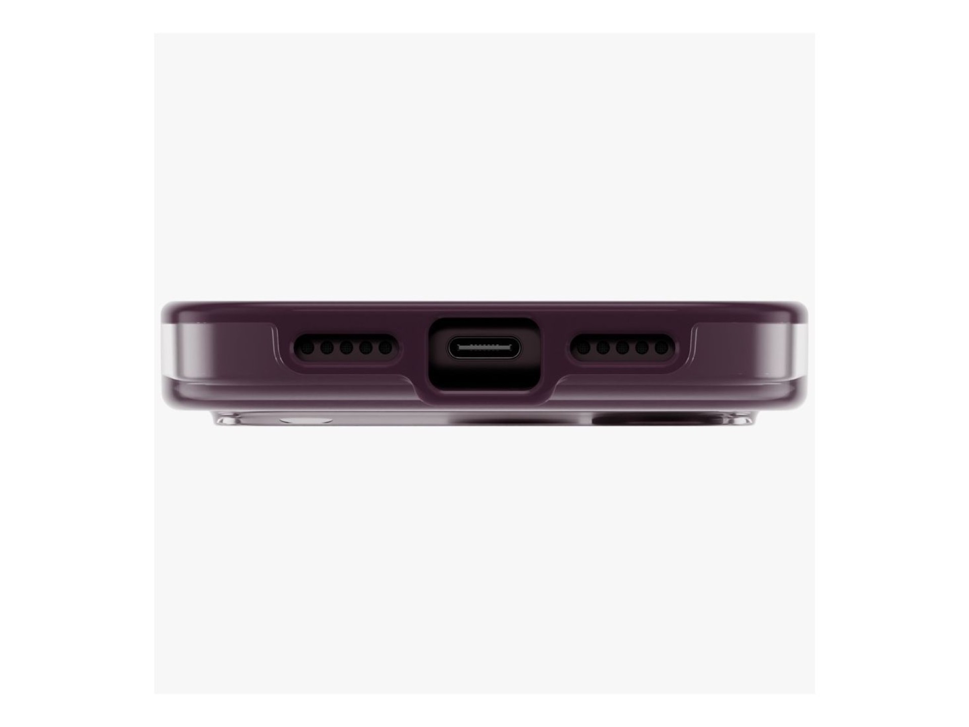 Capa ecológica Uniq Clario Magclick Charging para iPhone 18 Pro/17 Pro - roxa