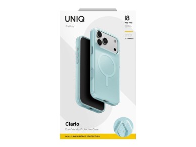 Uniq Clario Magclick Charging eco case for iPhone 18 Pro Max / 17 Pro Max - mint Uniq Clario Magclick Charging eco case for iPhone 18 Pro Max / 17 Pro Max - mint