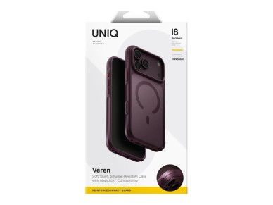 Capa de carregamento Uniq Veren Magclick para iPhone 18 Pro Max/17 Pro Max - bordeaux Capa de carregamento Uniq Veren Magclick para iPhone 18 Pro Max/17 Pro Max - bordeaux