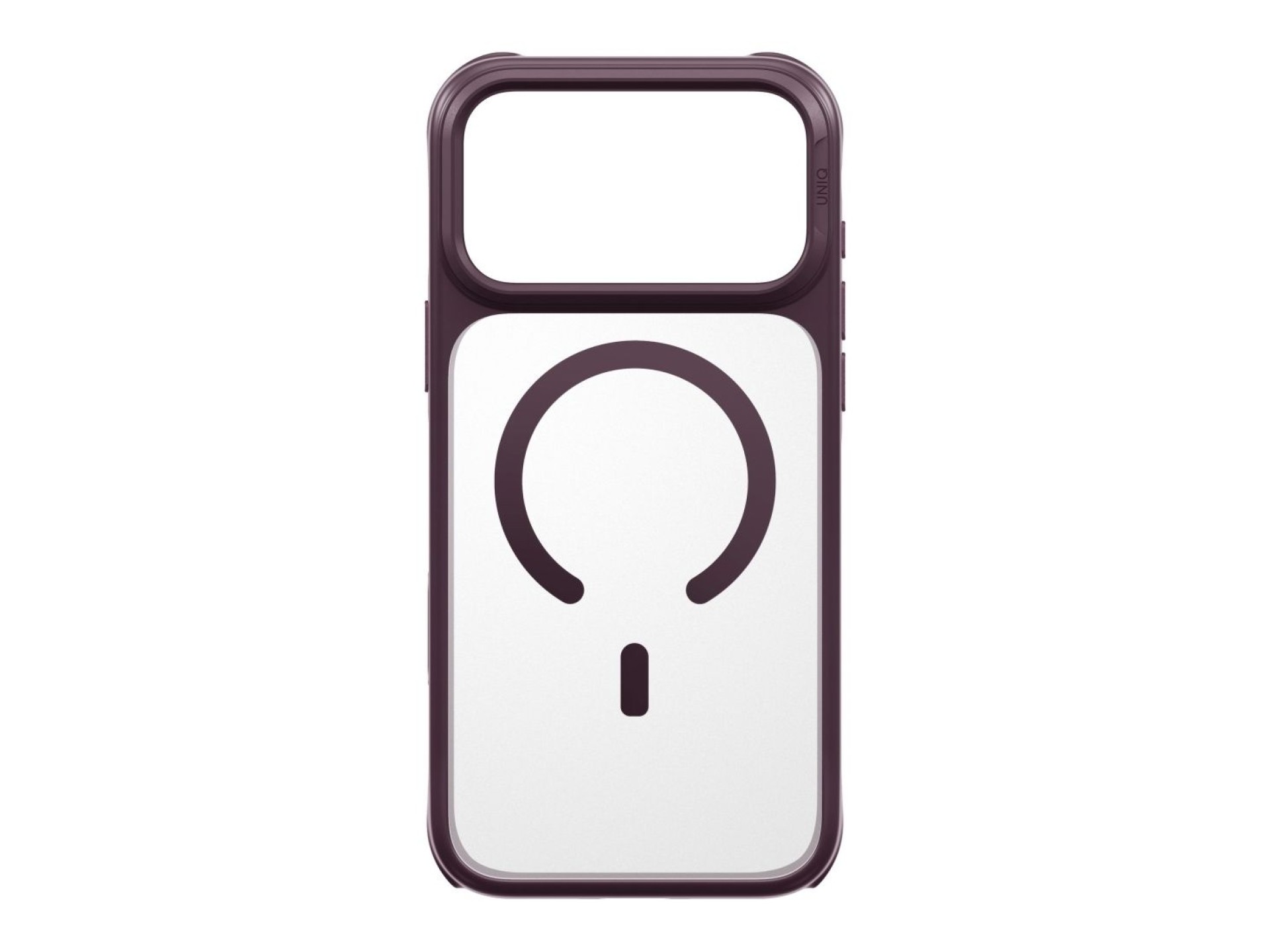 Capa de carregamento Uniq Veren Magclick para iPhone 18 Pro Max/17 Pro Max - bordeaux