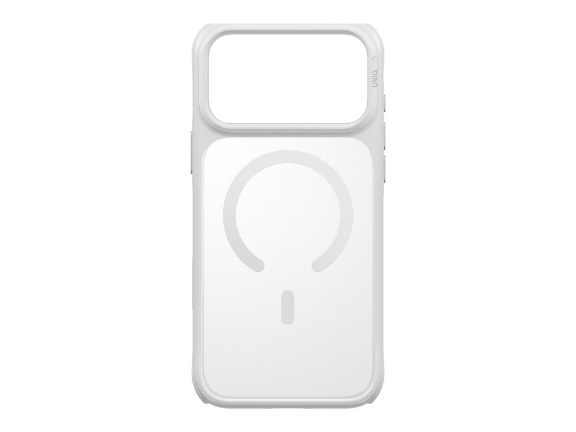 Capa de carregamento Uniq Veren Magclick para iPhone 18 Pro Max/17 Pro Max - Branca