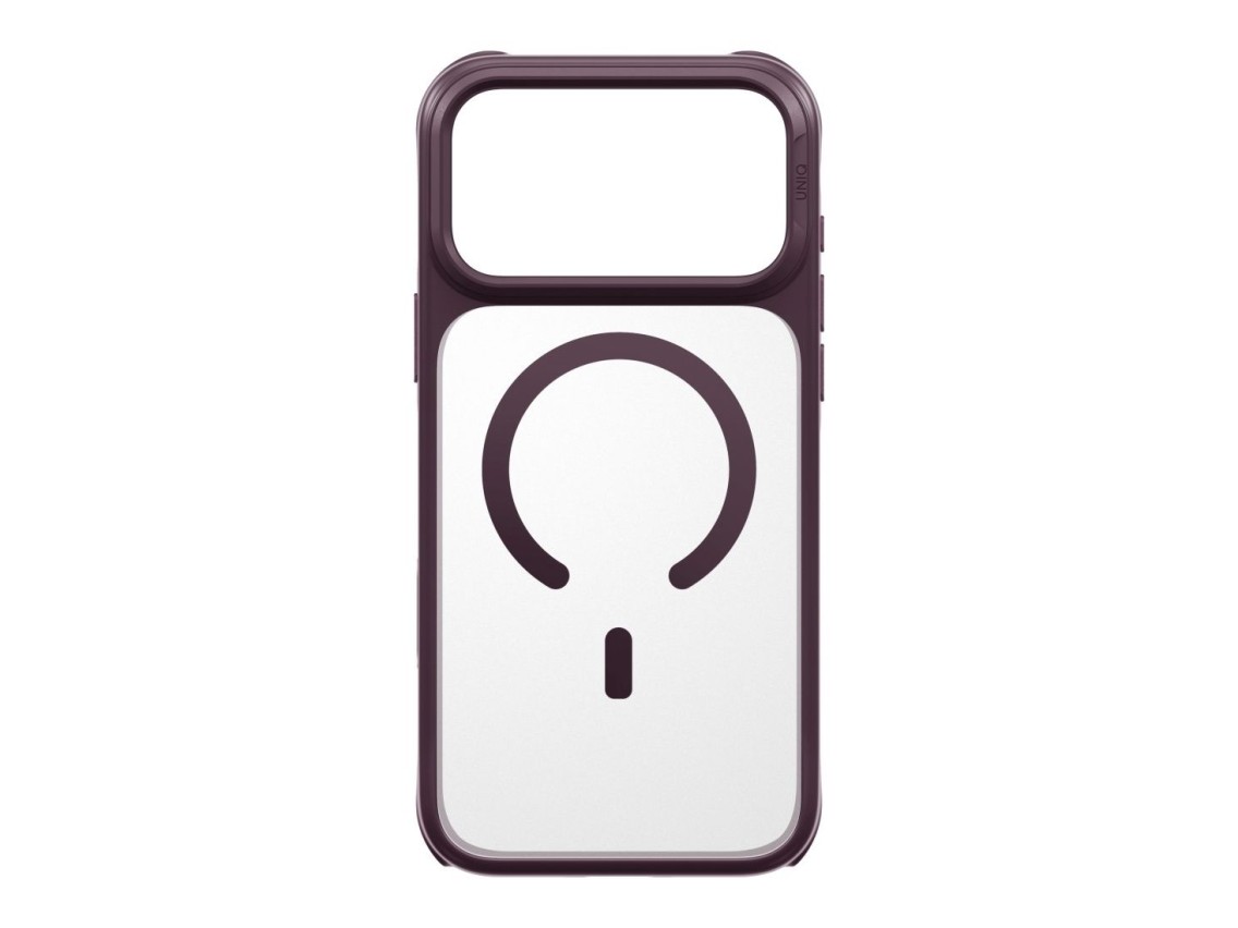 Capa de carregamento Uniq Veren Magclick para iPhone 18 Pro Max/17 Pro Max - bordeaux
