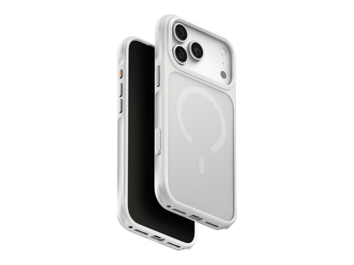Capa de carregamento Uniq Veren Magclick para iPhone 18 Pro Max/17 Pro Max - Branca