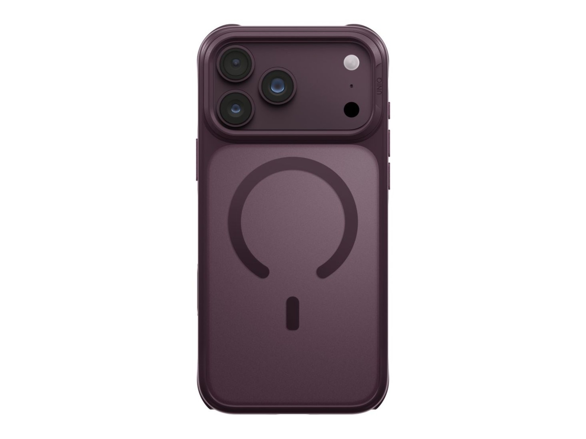 Capa de carregamento Uniq Veren Magclick para iPhone 18 Pro Max/17 Pro Max - bordeaux