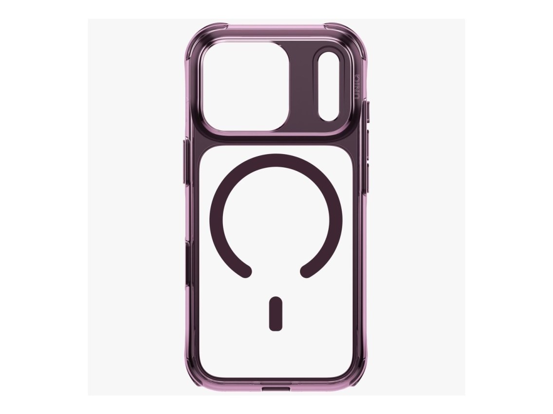 Uniq LifePro Xtreme Magclick Charging Case for iPhone 18 Pro / 17 Pro - Transparent Burgundy