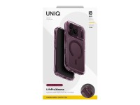 Uniq LifePro Xtreme Magclick Charging Case for iPhone 18 Pro / 17 Pro - Transparent Burgundy Uniq LifePro Xtreme Magclick Charging Case for iPhone 18 Pro / 17 Pro - Transparent Burgundy