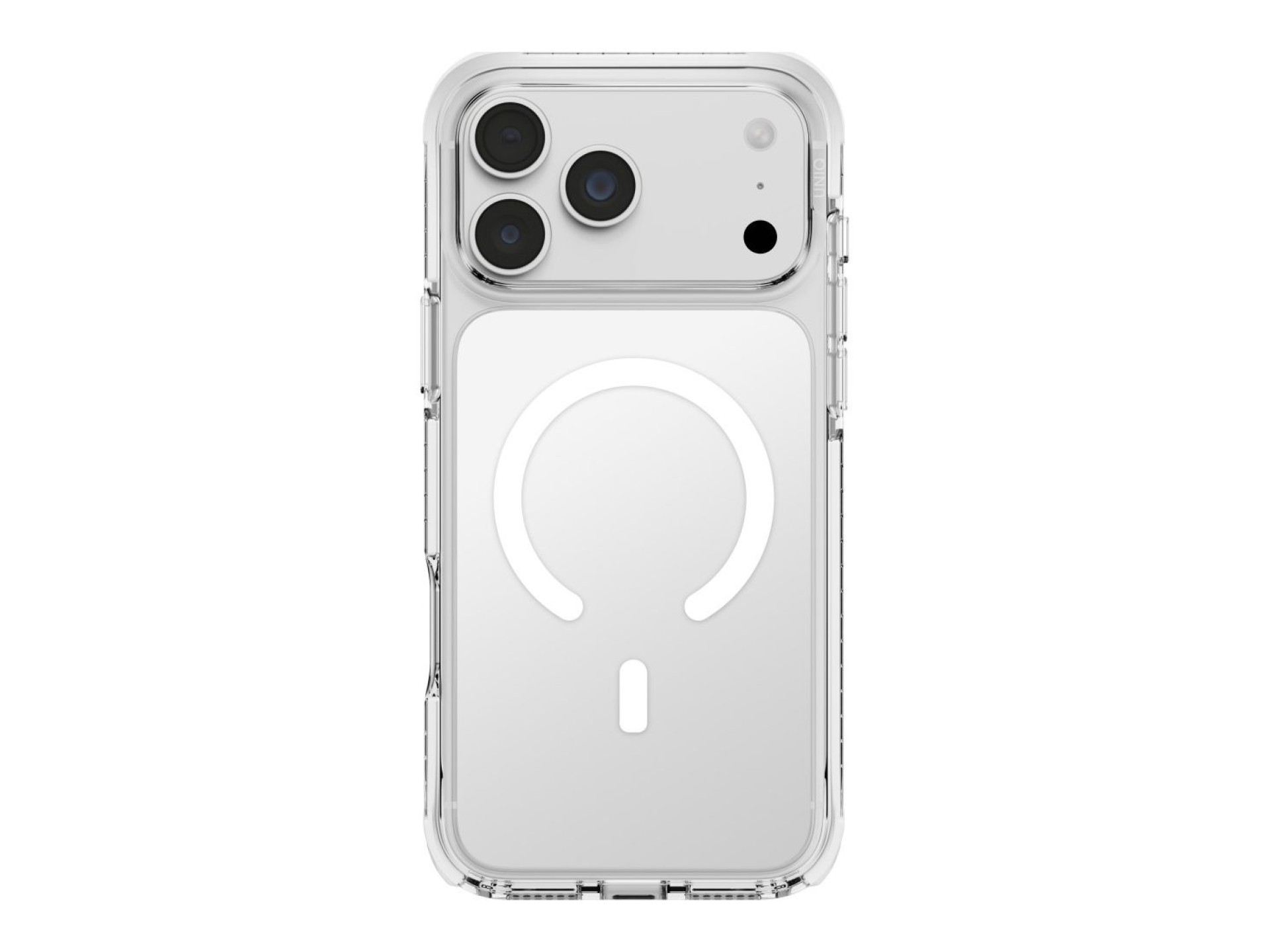 Capa de carregamento Uniq Combat Magclick para iPhone 18 Pro Max/17 Pro Max - Branca