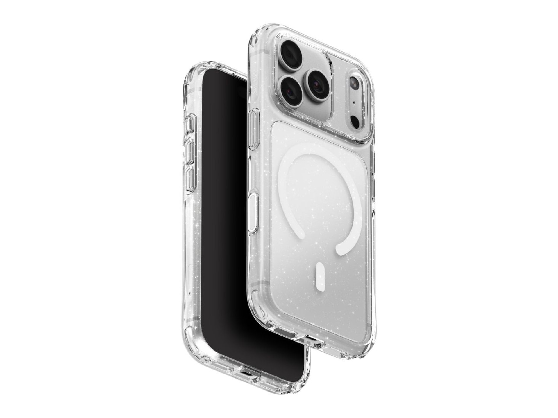Uniq LifePro Xtreme Magclick Charging Case for iPhone 18 Pro / 17 Pro - Clear Glitter