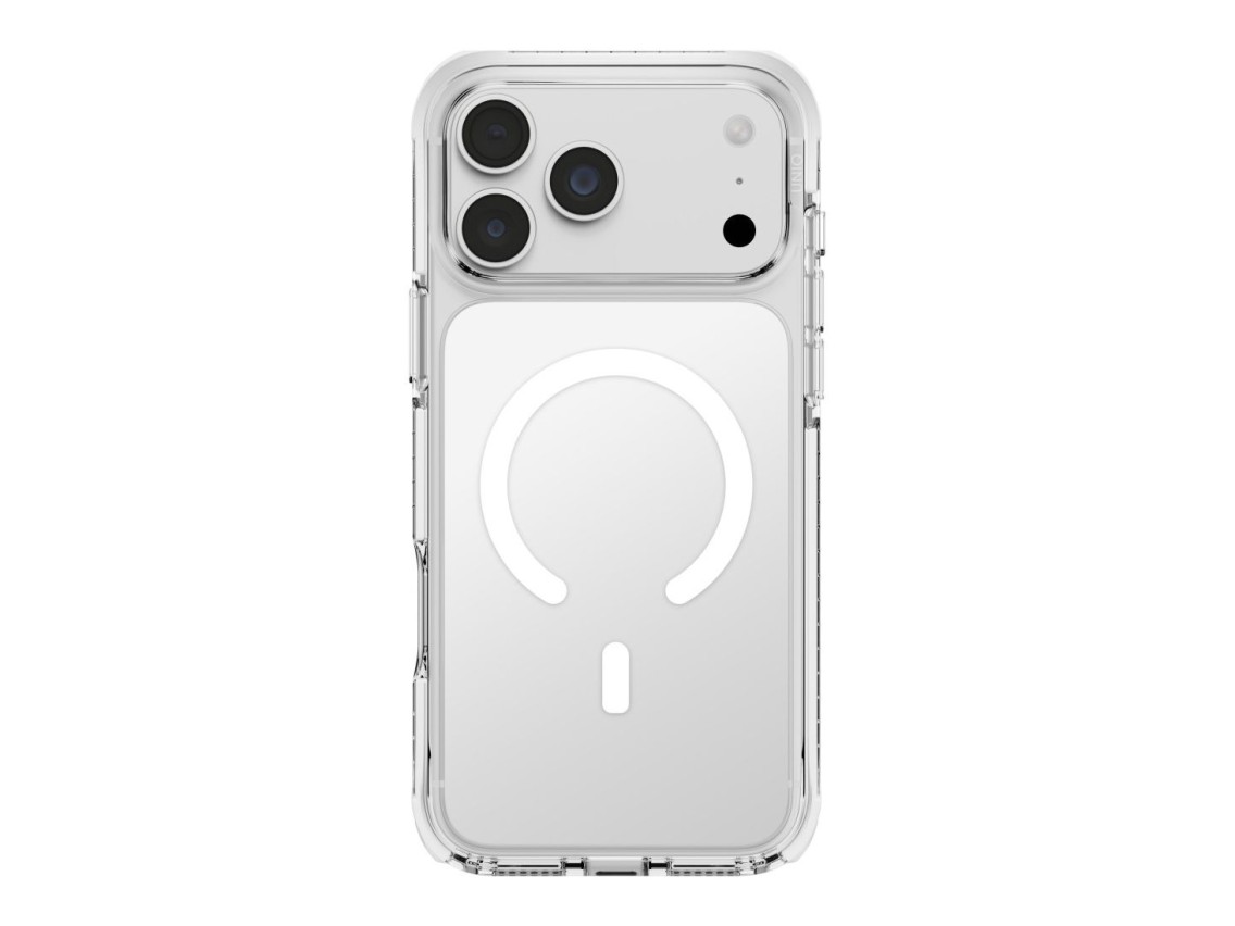 Capa de carregamento Uniq Combat Magclick para iPhone 18 Pro Max/17 Pro Max - Branca
