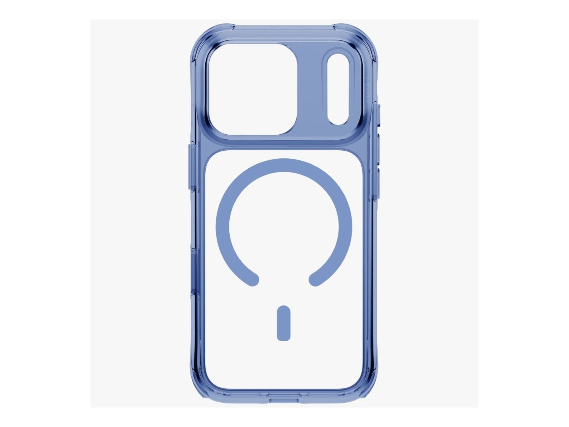Capa de carregamento Uniq LifePro Xtreme Magclick para iPhone 18 Pro/17 Pro - Azul Transparente