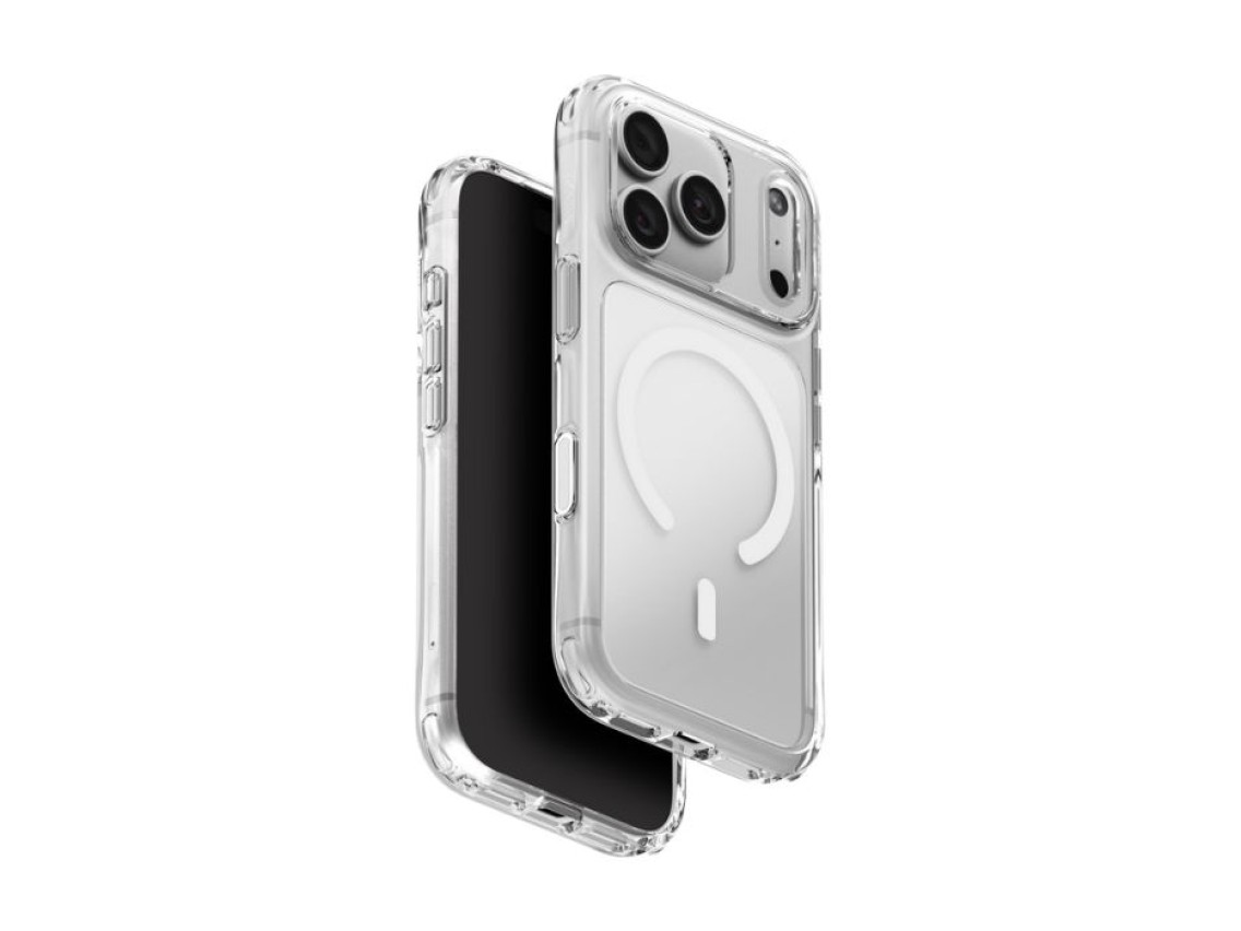 Capa de carregamento Uniq LifePro Xtreme Magclick para iPhone 18 Pro/17 Pro - Transparente