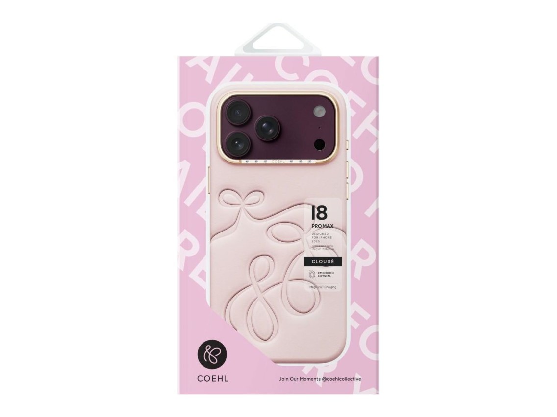 Funda de carga magnética Uniq Coehl Cloude para iPhone 18 Pro Max / 17 Pro Max - Rosa