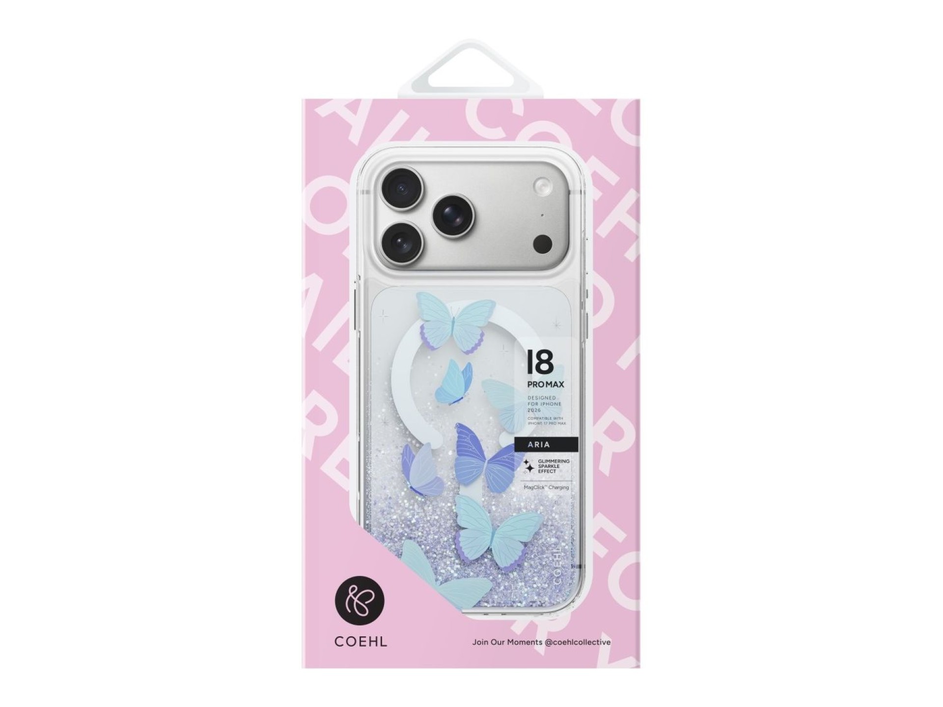 Funda de carga magnética Uniq Coehl Aria para iPhone 18 Pro Max / 17 Pro Max - Azul