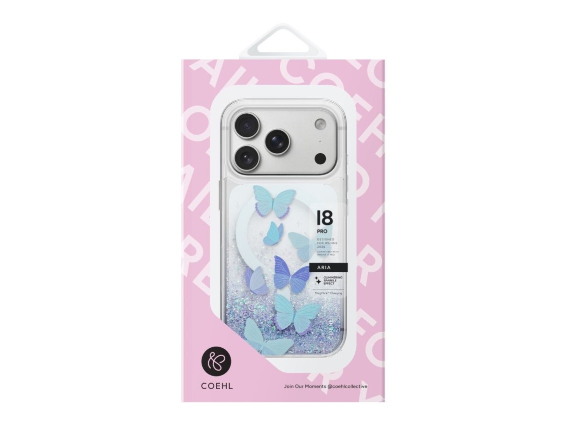 Uniq Coehl Aria Magnetic Charging Case for iPhone 18 Pro / 17 Pro - Blue