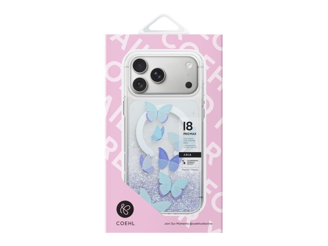 Funda de carga magnética Uniq Coehl Aria para iPhone 18 Pro Max / 17 Pro Max - Azul