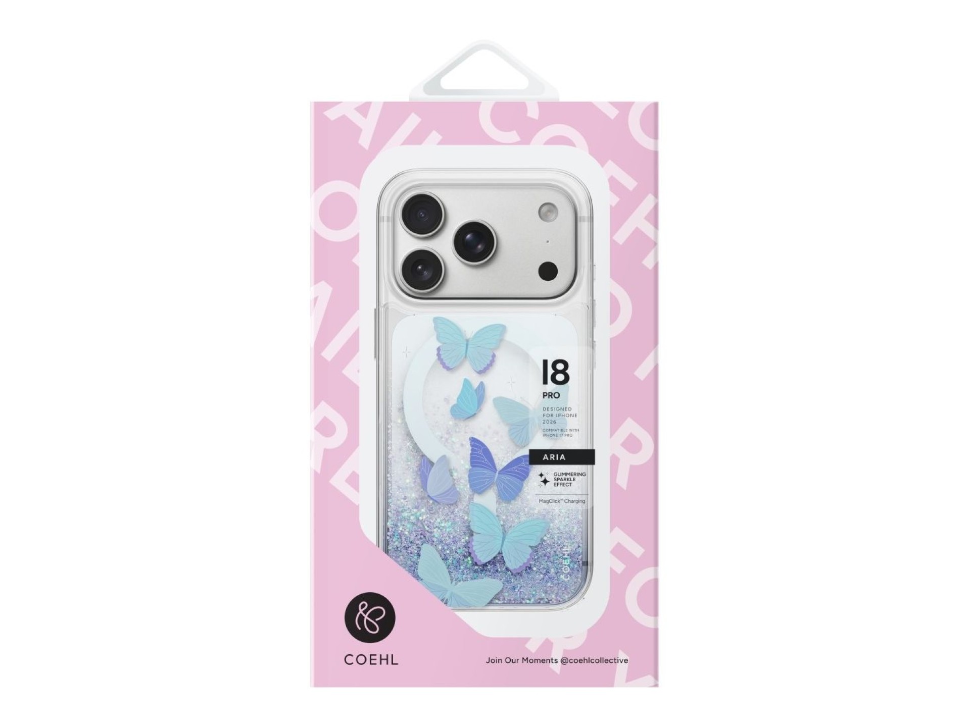 Uniq Coehl Aria Magnetic Charging Case for iPhone 18 Pro / 17 Pro - Blue