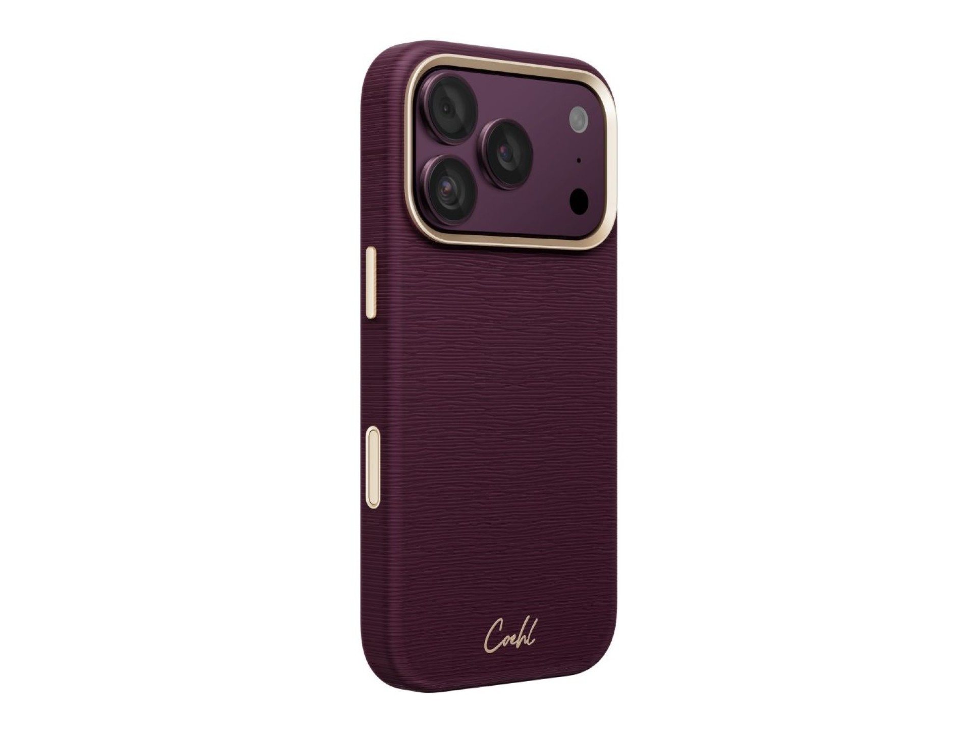 Capa magnética com carregamento Uniq Coehl Mirelle para iPhone 18 Pro/17 Pro - Bordô