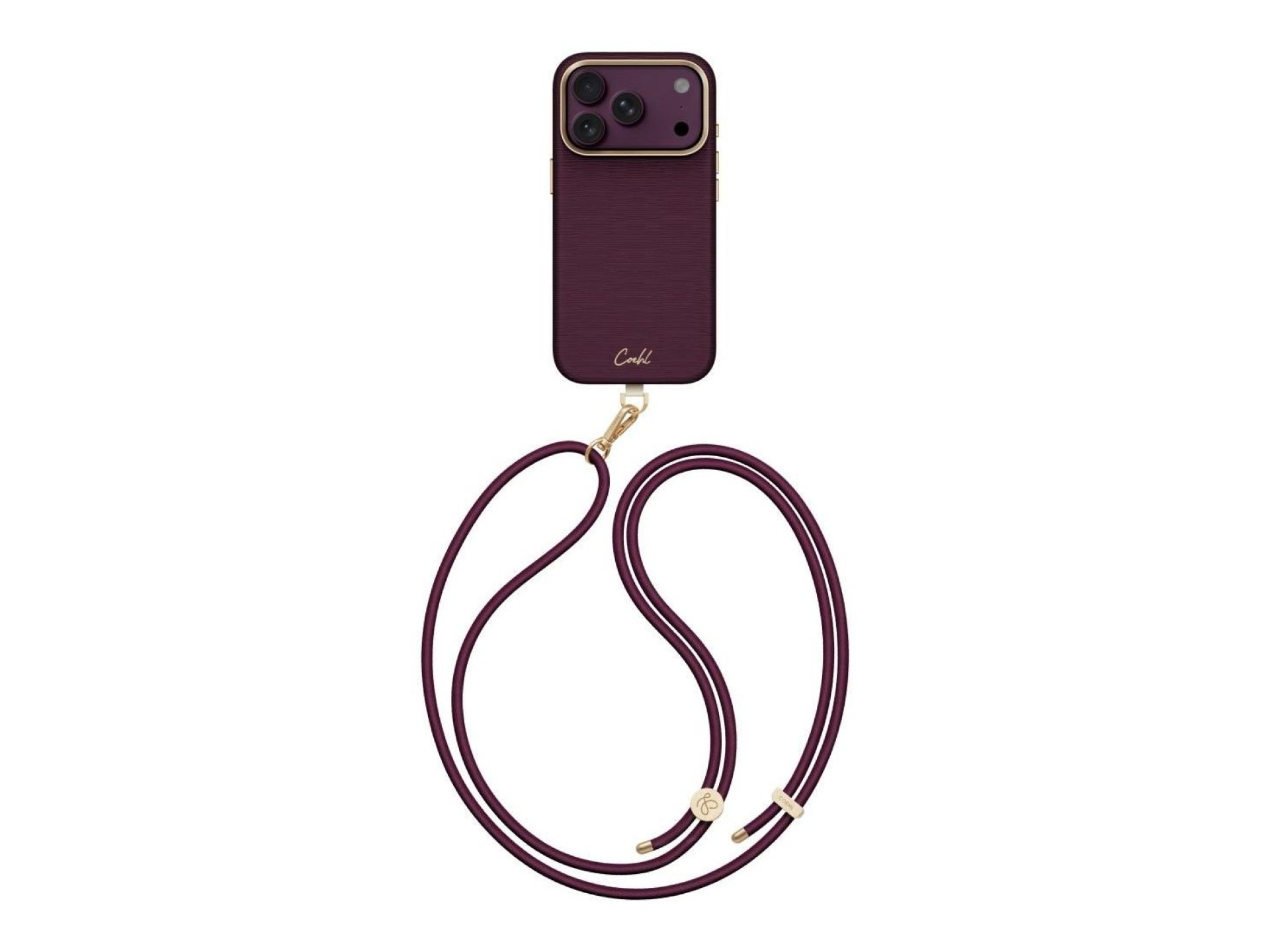 Funda de carga magnética Uniq Coehl Mirelle para iPhone 18 Pro / 17 Pro - Granate