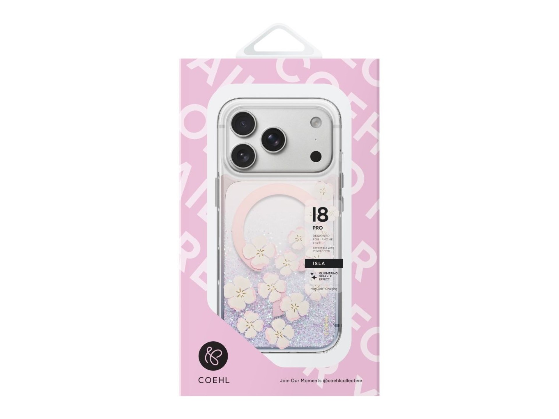 Uniq Coehl Isla Magnetic Charging Case for iPhone 18 Pro / 17 Pro - Pink