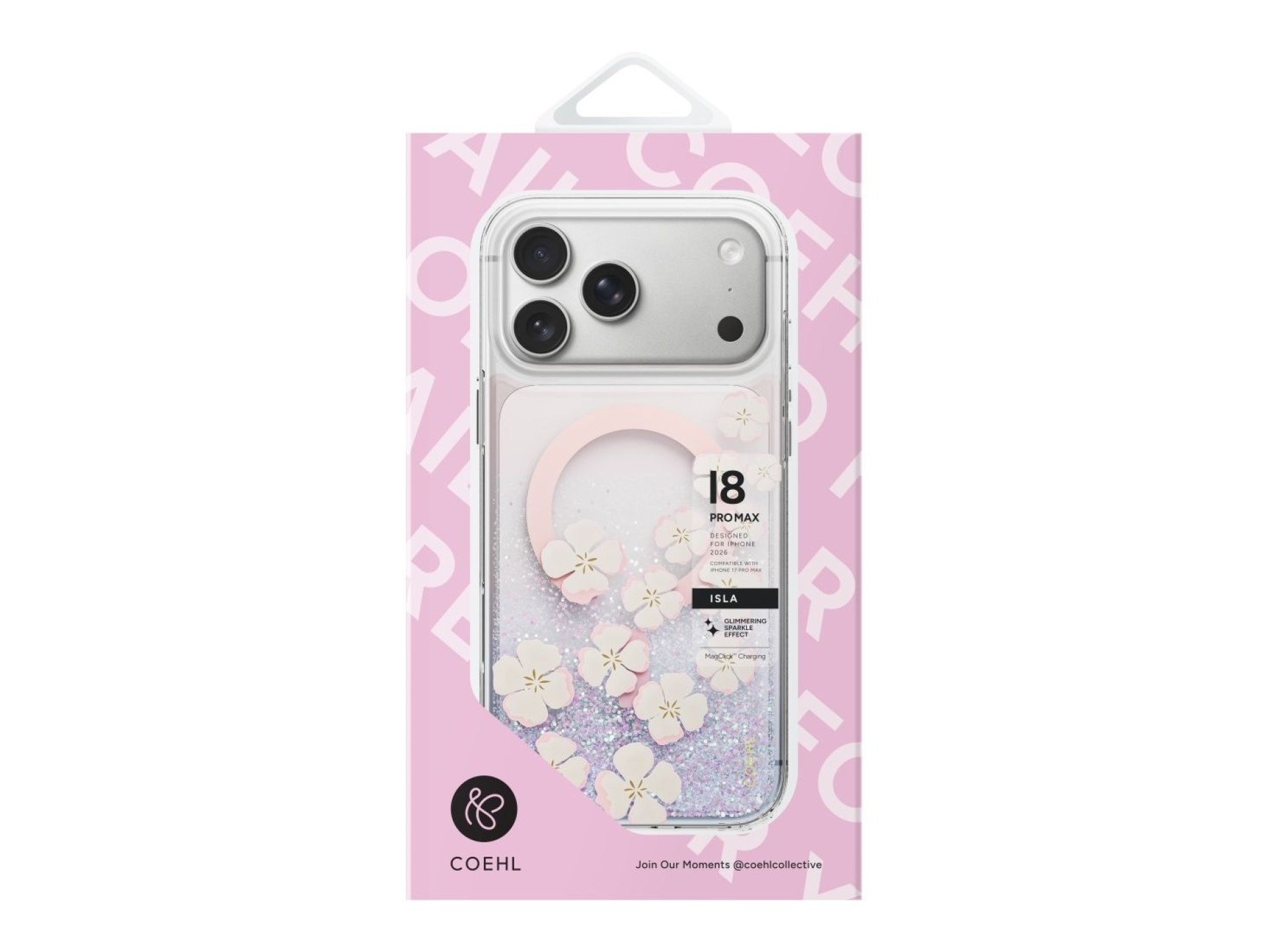 Uniq Coehl Isla Magnetic Charging Case for iPhone 18 Pro Max / 17 Pro Max - Pink
