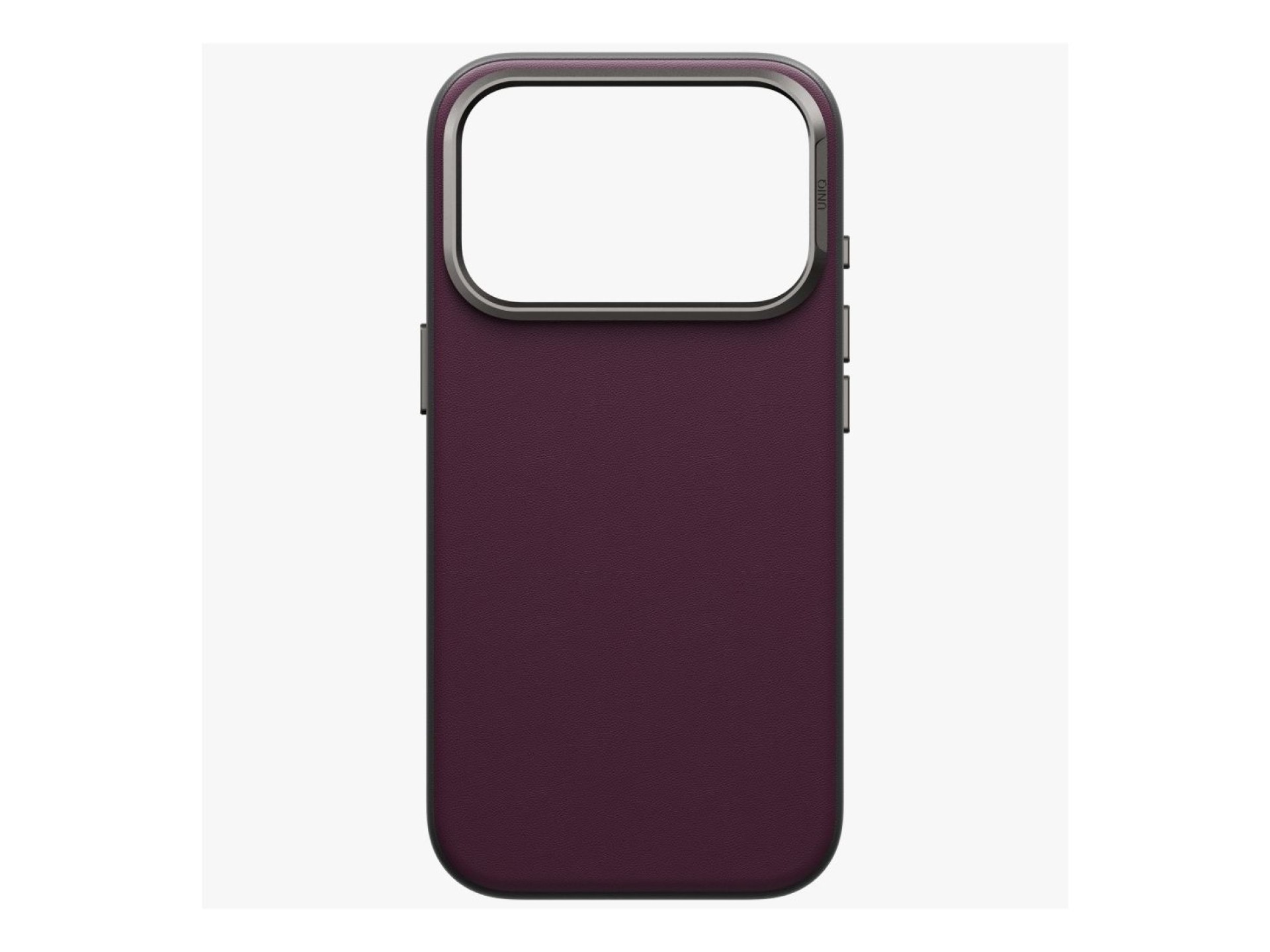 Capa de carregamento Uniq Lyden DS Magclick para iPhone 18 Pro/17 Pro - Bordô