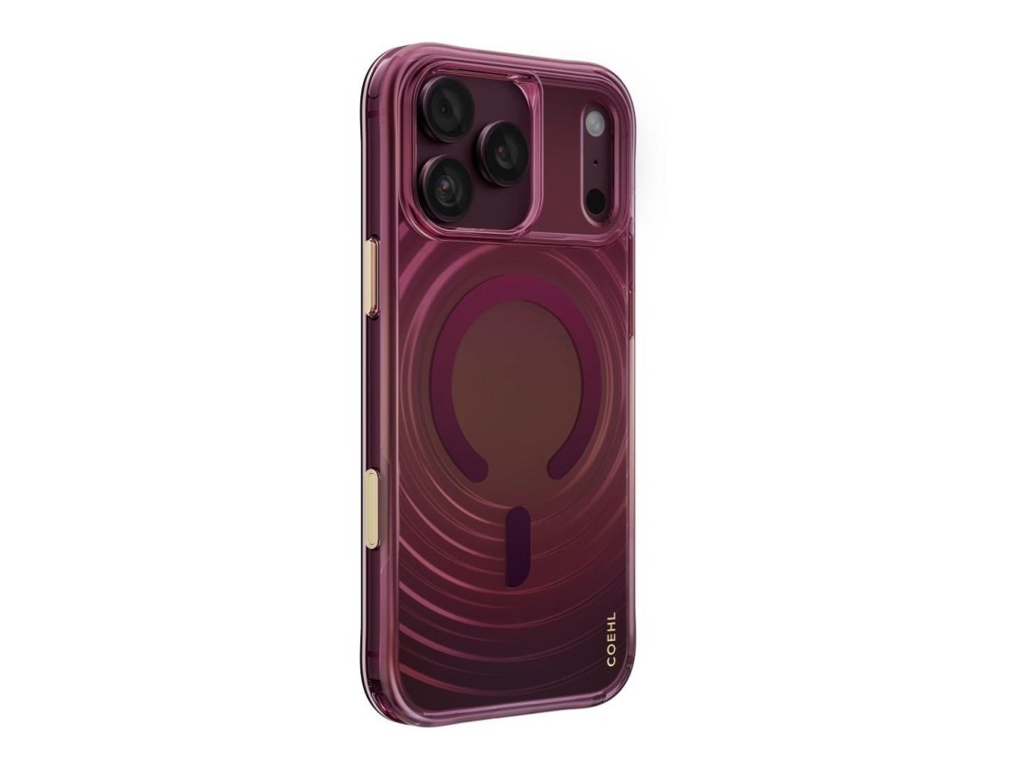 Funda de carga magn�tica Uniq Coehl Vela para iPhone 18 Pro Max / 17 Pro Max - Granate