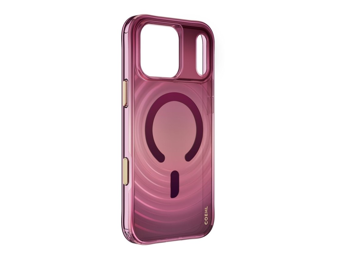 Capa de carregamento magnético Uniq Coehl Vela para iPhone 18 Pro Max/17 Pro Max - Bordô