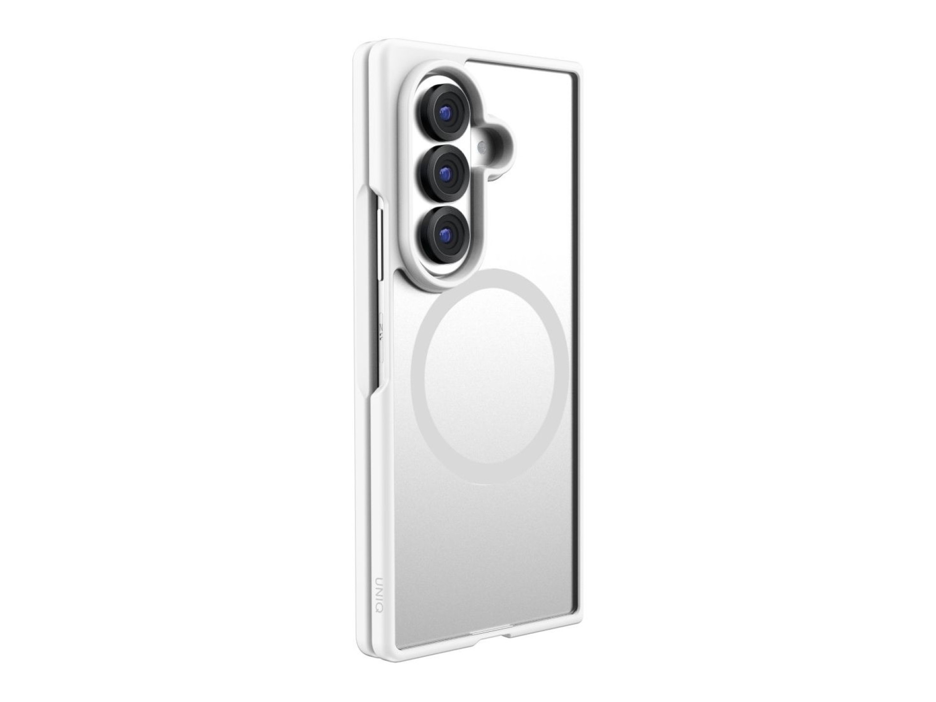 Capa de carregamento Uniq Veren AF Magclick para Samsung Galaxy Z Flip 8 - Branca
