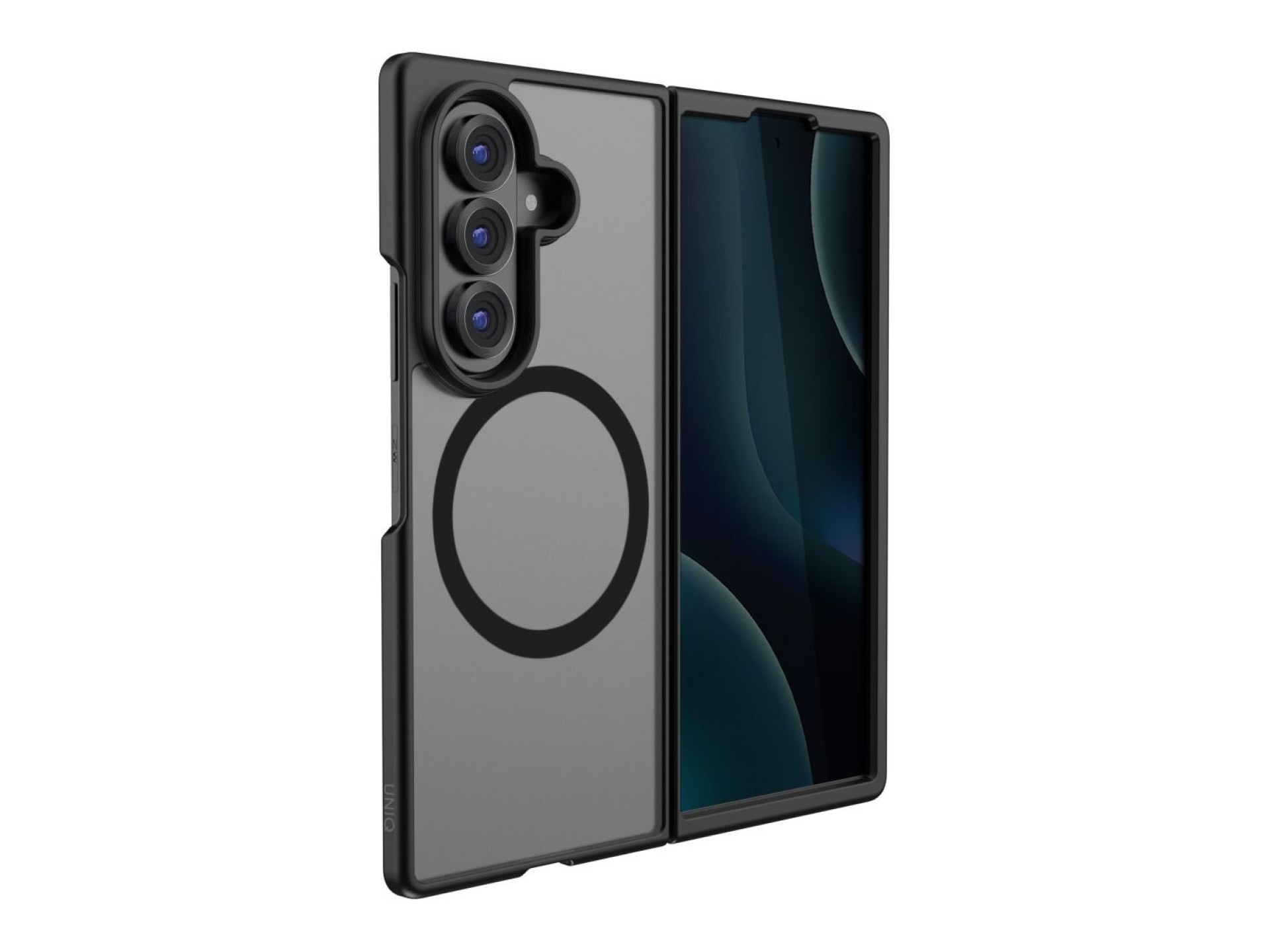 Capa de carregamento Uniq Veren AF Magclick para Samsung Galaxy Z Fold 8 Ultra - Preta