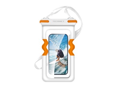 Techancy TU7454 Inflatable Waterproof Mobile Phone Case, 7-inch, IPX8, Up to 30m, Floating, Touchscr Techancy TU7454 Inflatable Waterproof Mobile Phone Case, 7-inch, IPX8, Up to 30m, Floating, Touchscr