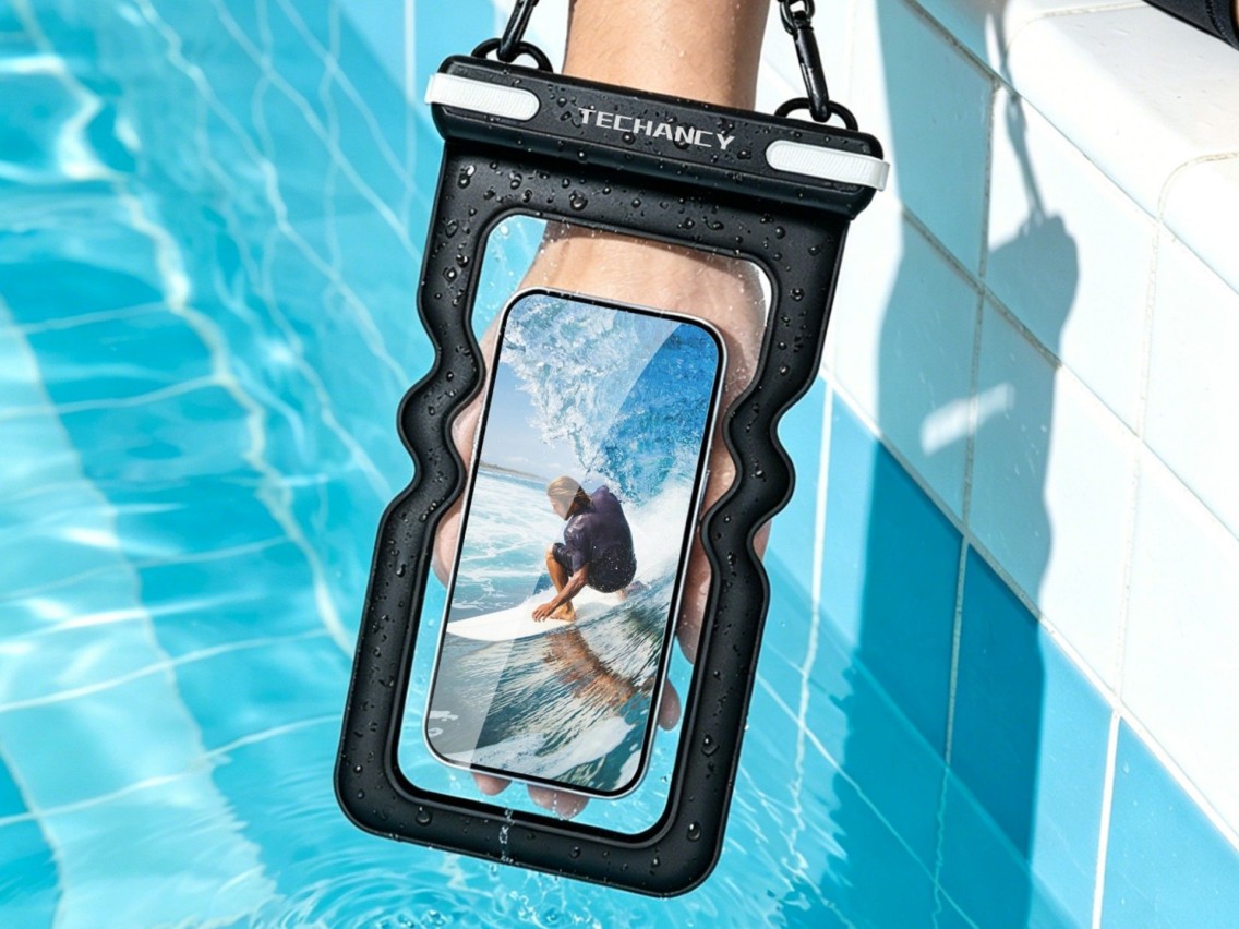 Bolsa Impermeavel Insuflavel para Telemovel Techancy TU7454, 7 Polegadas, IPX8, Ate 30m, Flutuante,