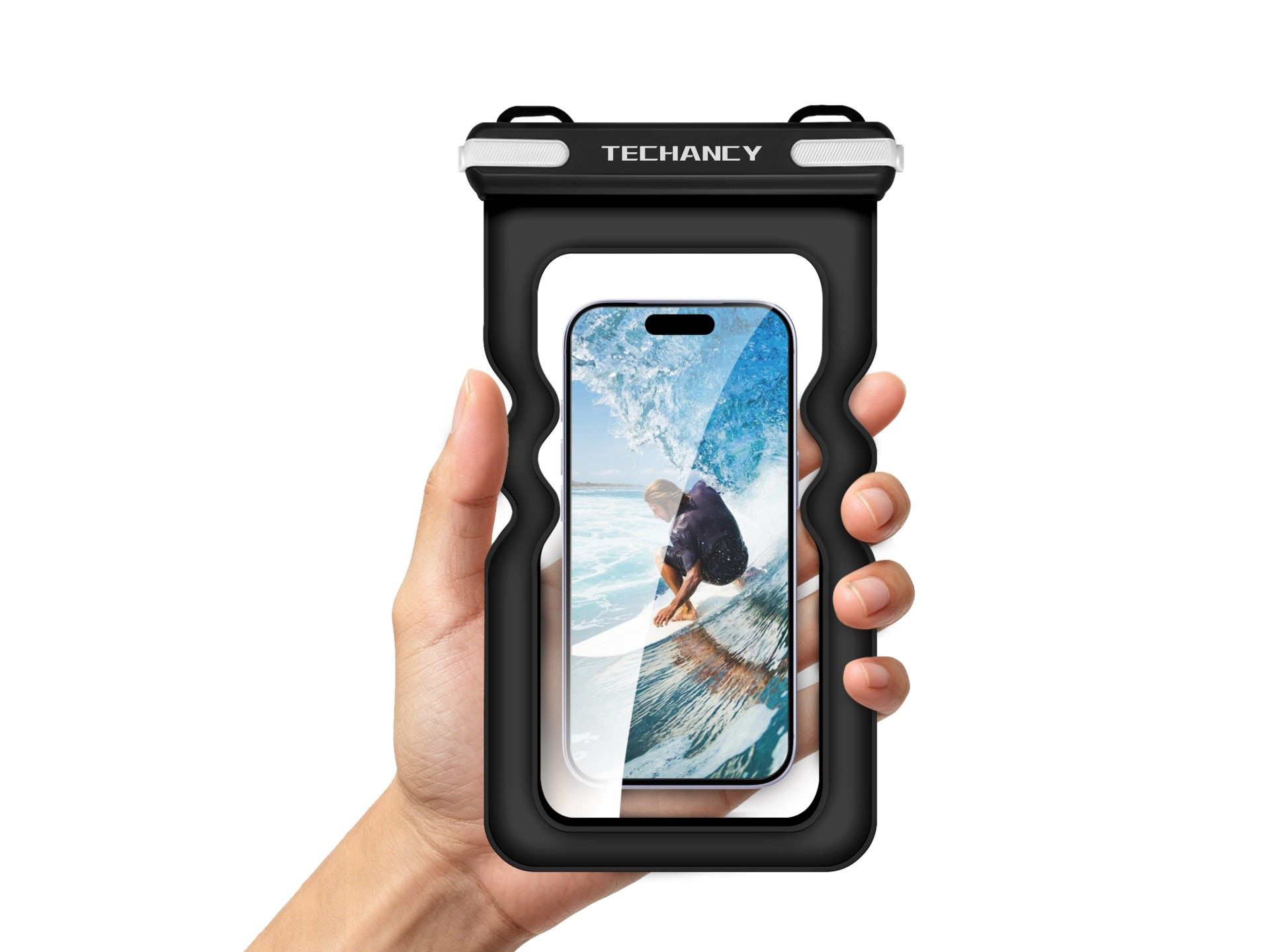 Bolsa Impermeavel Insuflavel para Telemovel Techancy TU7454, 7 Polegadas, IPX8, Ate 30m, Flutuante,