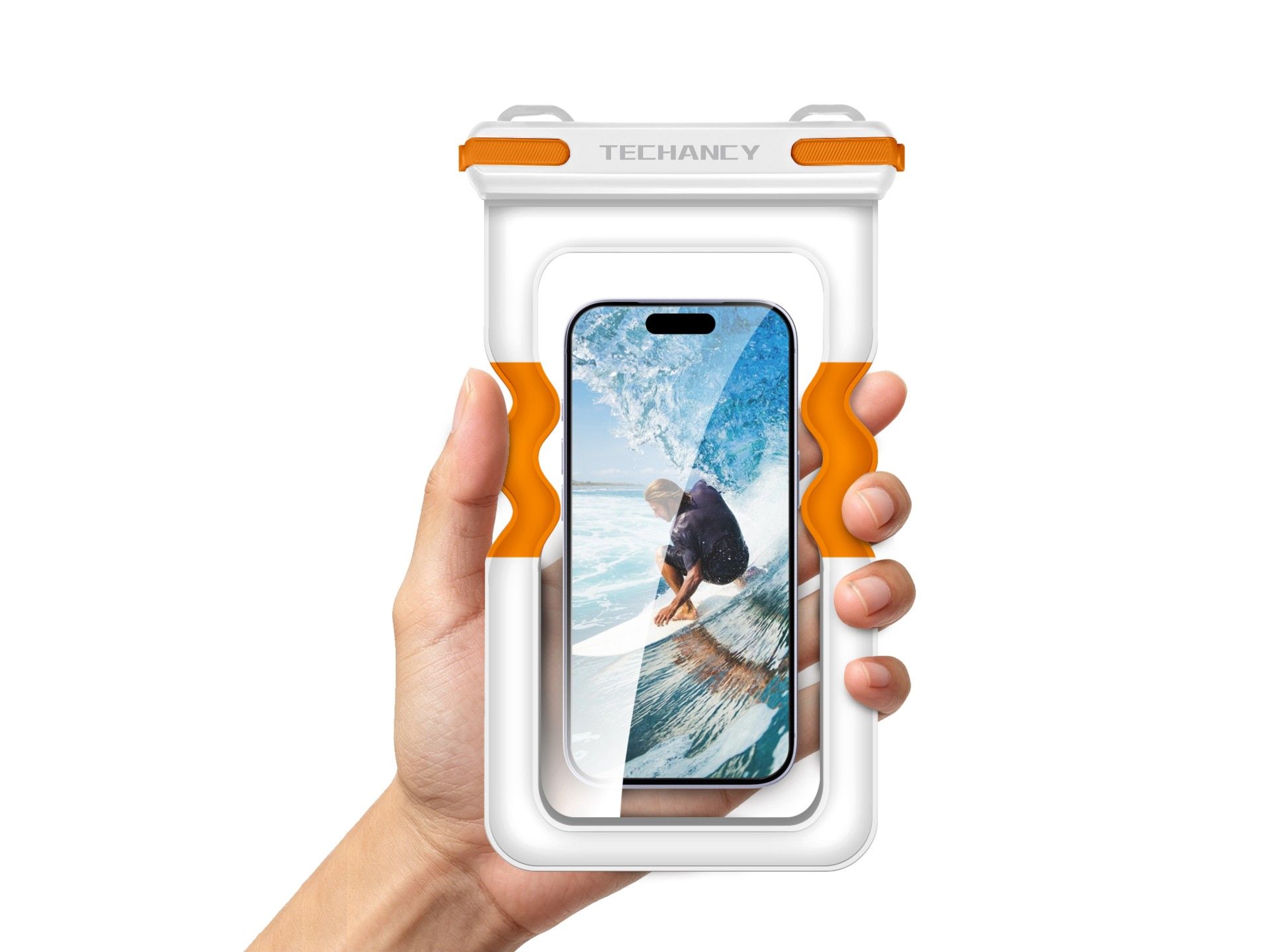 Bolsa Impermeavel Insuflavel para Telemovel Techancy TU7454, 7 Polegadas, IPX8, Ate 30m, Flutuante,