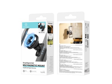 Techancy TI2349 Double-Sided Magnetic Phone Holder, N52 Magnets, 360 Degree Rotation, Foldable, Mult Techancy TI2349 Double-Sided Magnetic Phone Holder, N52 Magnets, 360 Degree Rotation, Foldable, Mult