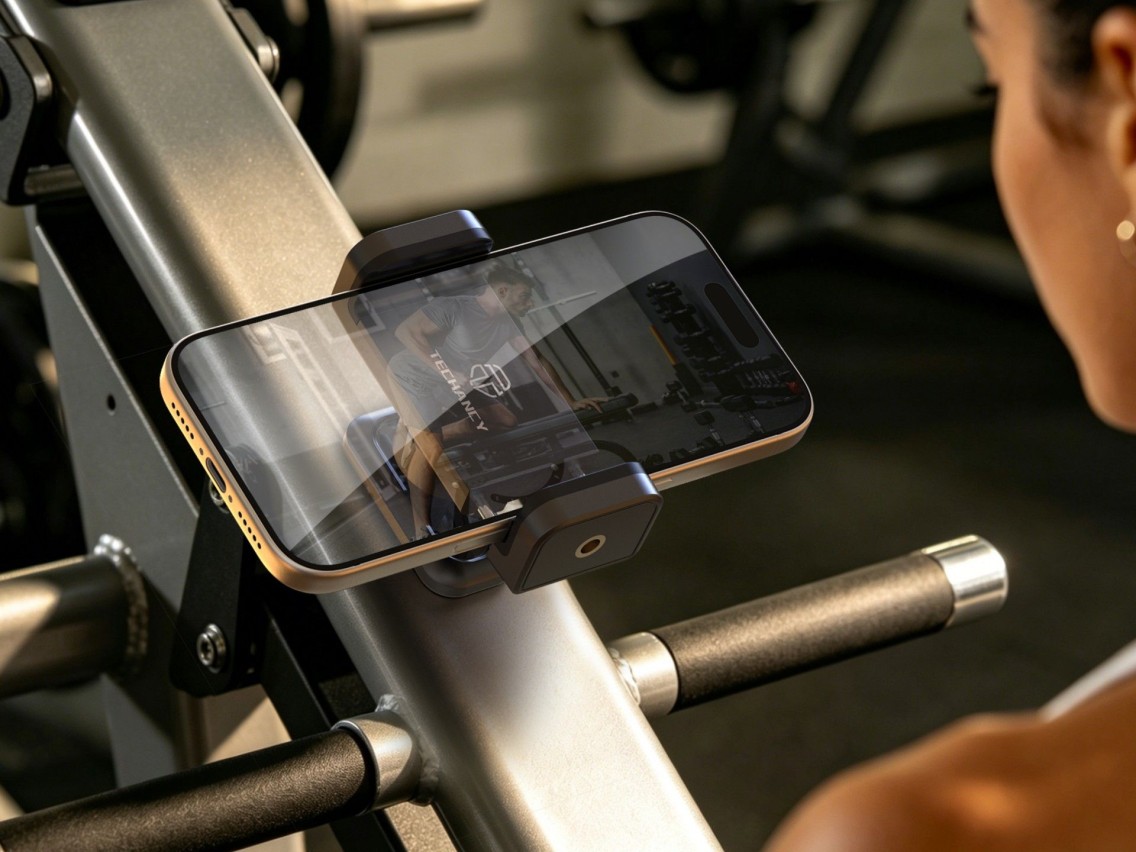 Techancy TI2350 Clip-on Phone Holder, 58-88mm, N52 Magnetic Base, 360 Degree Rotation, Multi-Purpose