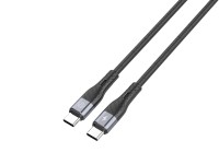 Cabo USB-C para USB-C Techancy TB1794, 60W PD, Carregamento Rapido, Transferencia de Dados, 2m, Alum