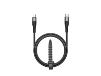 Cabo USB-C para USB-C Techancy TB1794, 60W PD, Carregamento Rapido, Transferencia de Dados, 2m, Alum