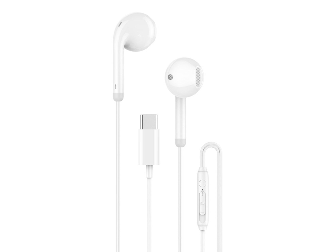 Auriculares con cable USB-C Techancy TD8091, sonido est�reo DSP, micr�fono HD, controles, Plug and P