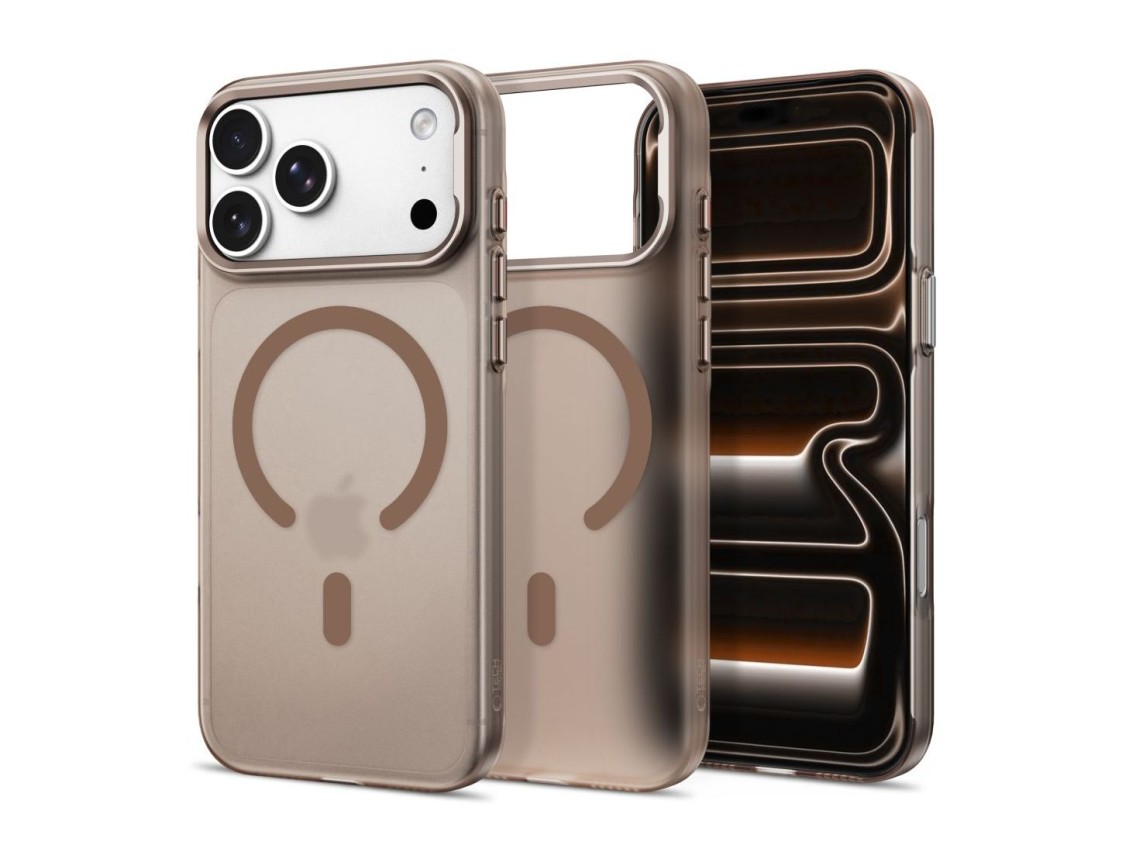 Funda Tech-Protect MagZero MagSafe para iPhone 17 Pro Max / 18 Pro Max - Marrón mate