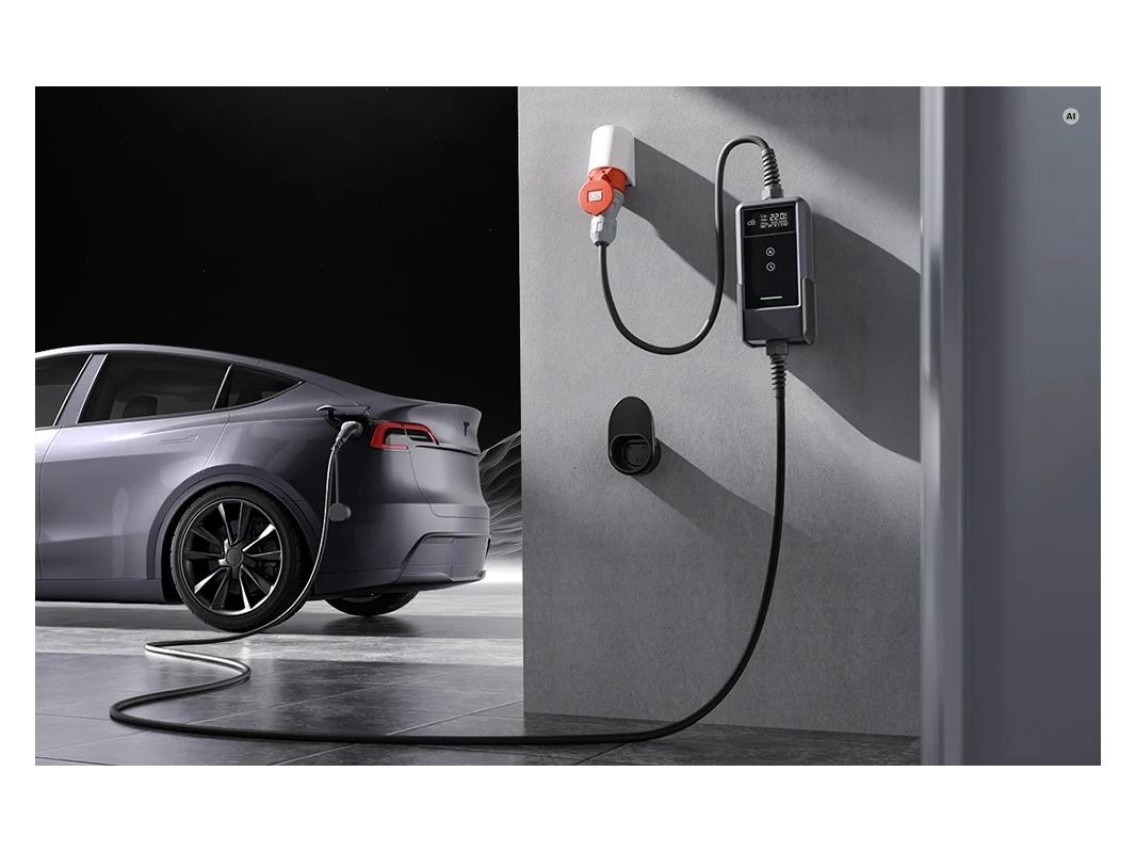 Portable EV charger dé 22kW 10m