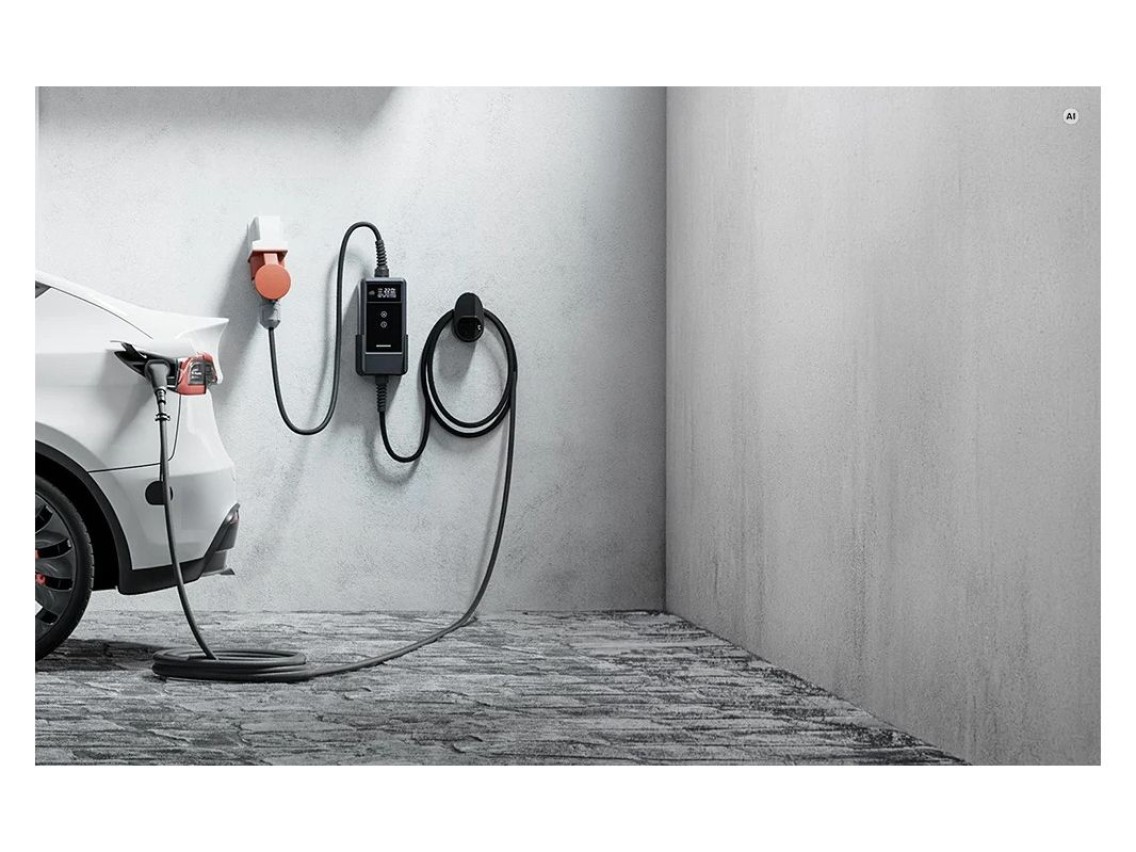 Cargador port�til para veh�culos el�ctricos de 22 kW y 10 m