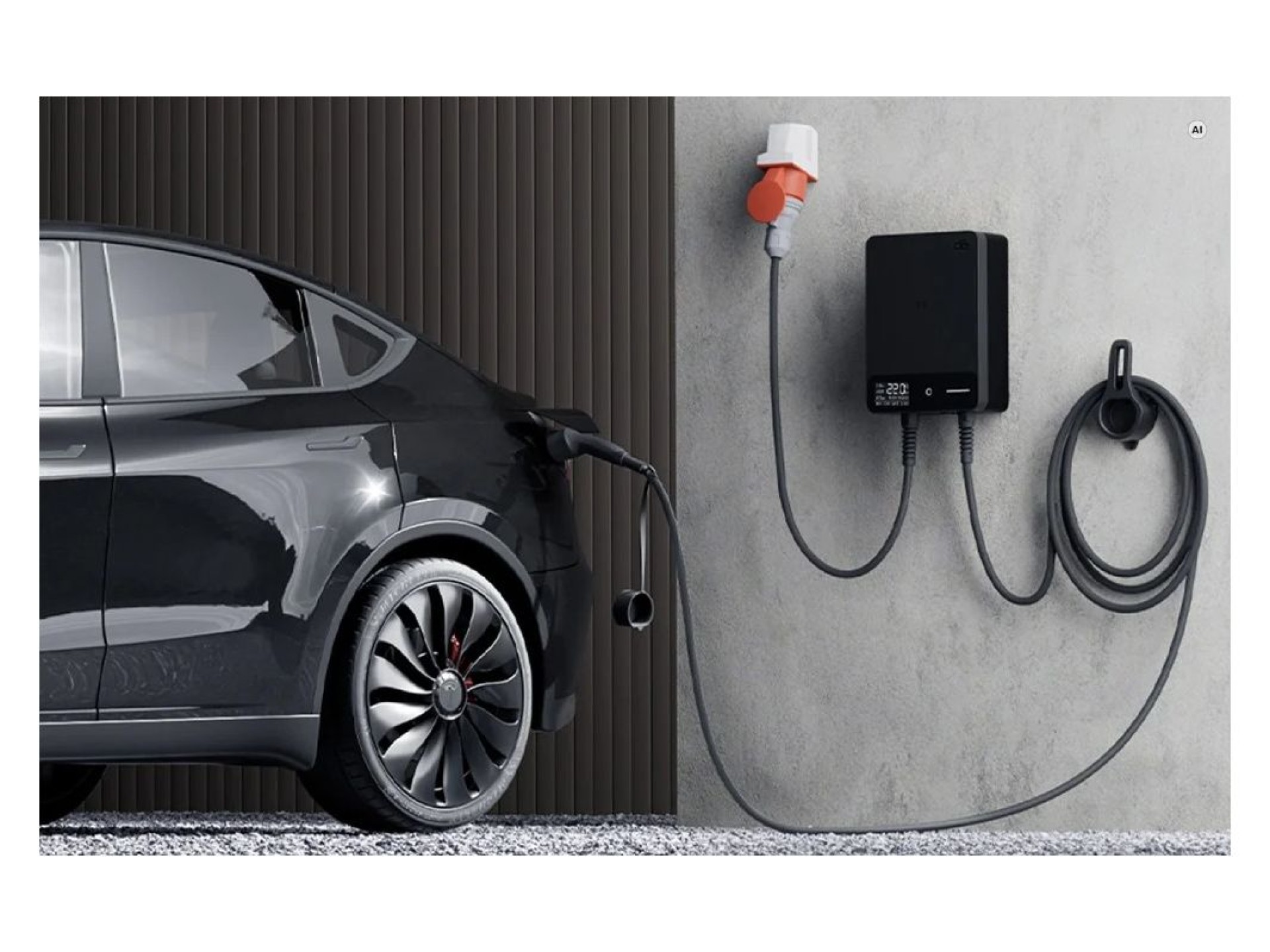 Wallbox dé 22kW with 15m cable