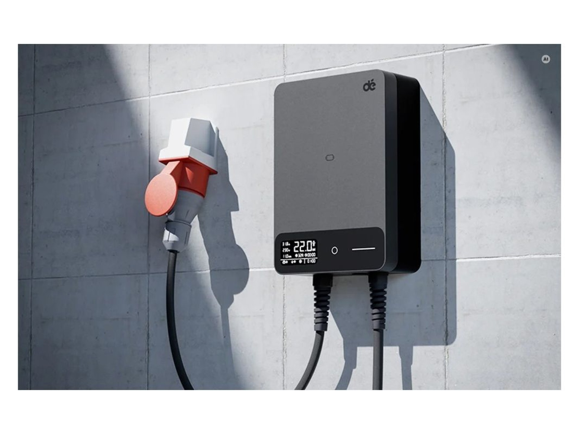 Wallbox dé 22kW with 15m cable