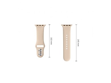 Tech-Protect Silicone Strap for Apple Watch 44 / 45 / 46 / 49 mm - Beige Tech-Protect Silicone Strap for Apple Watch 44 / 45 / 46 / 49 mm - Beige