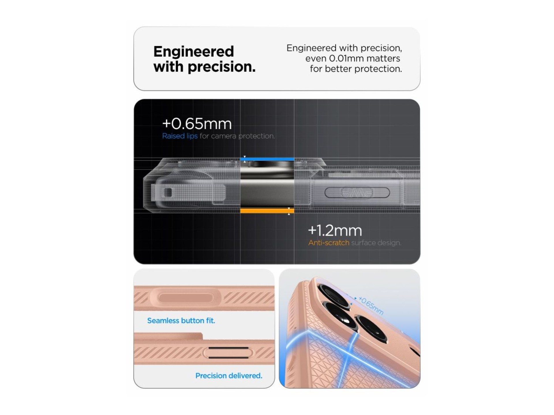 Funda Spigen Liquid Air para iPhone 18 Pro Max / 17 Pro Max - Rosa