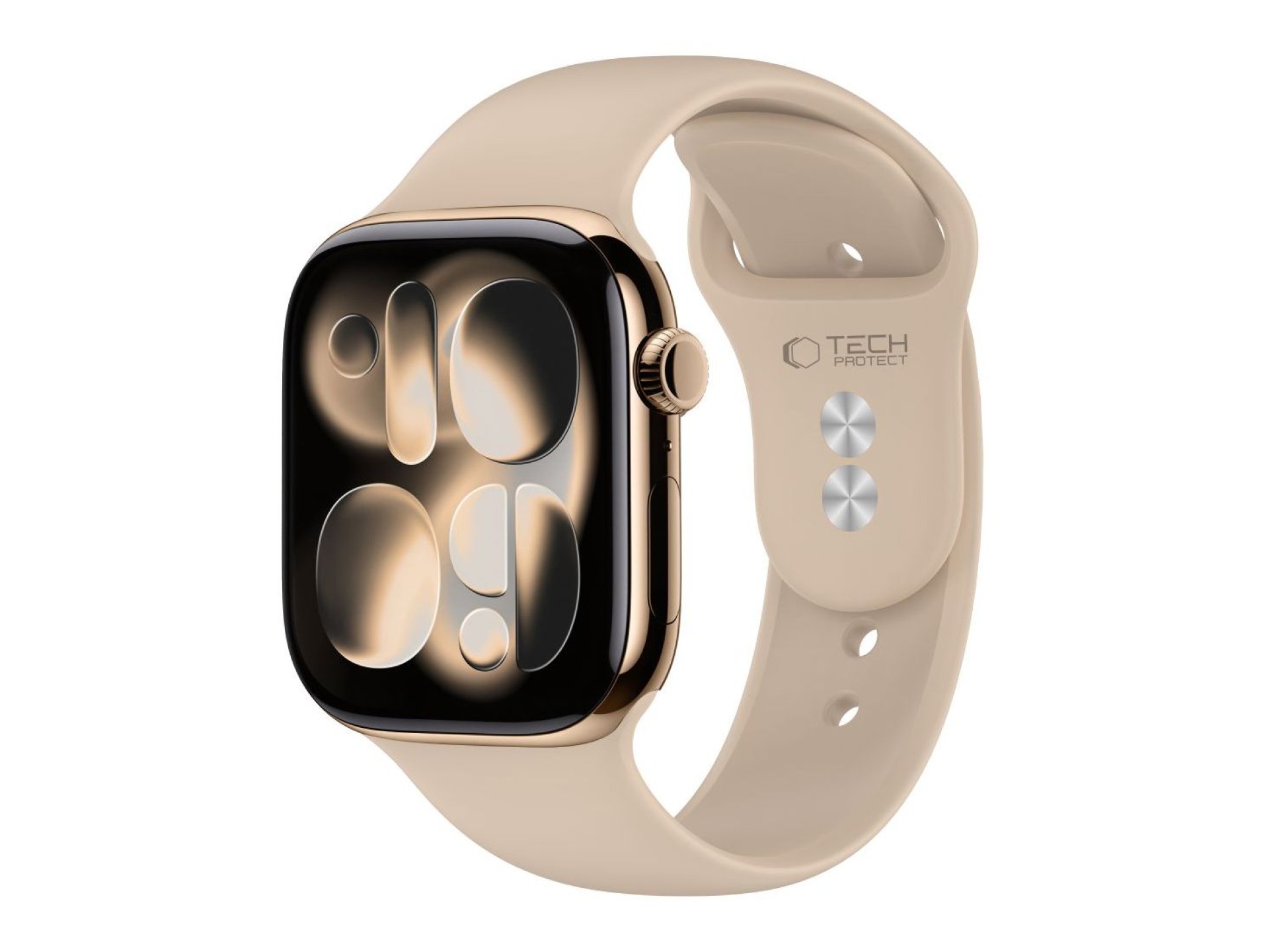 Tech-Protect Silicone Strap for Apple Watch 44 / 45 / 46 / 49 mm - Beige